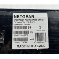 NETGEAR M4250-10G2F AV LINE 12-PORT POE+ MANAGED GIGABIT SWITCH GSM4212P-100NAS