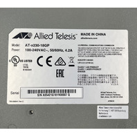 ALLIED TELESIS AT-X230-18GP LAYER 3 MANAGED POE+ GIGABIT SWITCH