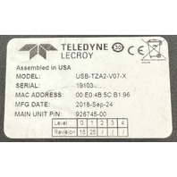 TELEDYNE LECROY VOYAGER M310P USB-TZA2-V07-X 926745-00 USB PROTOCOL ANALYZER