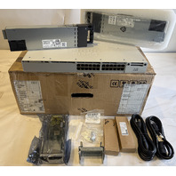 CISCO CATALYST 9300-M C9300-24U-M V02 24-PORT UPOE SWITCH DUAL PSU +C9300-NM-8X