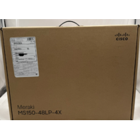 CISCO MERAKI MS150-48LP-4X STCK CLD-MNGD 48-PORT 48GE 370W POE SWITCH UNCLAIMED
