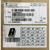 CAMBIUM NETWORKS PTP 850CX-11W BASIC RADIO 11GHZ WIDEBAND C110085B006A
