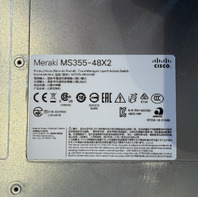 CISCO MERAKI MS355-48X2-HW 48-PORT MULTIGIGABIT MG UPOE LAYER 3 MANAGED SWITCH