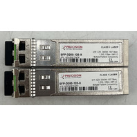 QTY 4 MIXED PRECISION SFP CLASS 1 LASER TRANSCEIVERS 2* D250 1* D350 & 1* D330