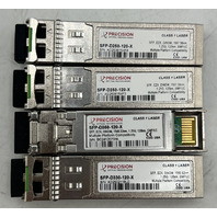 QTY 4 MIXED PRECISION SFP CLASS 1 LASER TRANSCEIVERS 2* D250 1* D350 & 1* D330