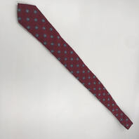 LOT OF 2 - NORDSTROM TIES  1 PAISLEY BLUE SILK / 1 RED SILK BLACK SILVER PATTERN