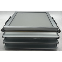 DISPLAYS2GO LITG7A 5-POCKET PORTABLE LITERATURE FLOOR STAND WITH CASE