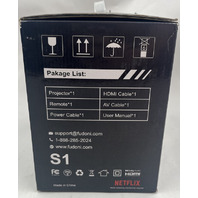 FUDONI S1 4K SMART PROJECTOR AC110-220V 50/60HZ(NETFLIX LICENSED W/ DOLBY AUDIO)