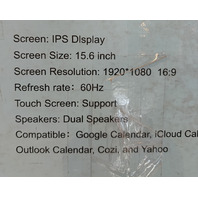 ECALENDAR WIFI DIGITAL CALENDAR FOR FAMILY SCHEDULES COLOR WHITE 15.6" SCREEN