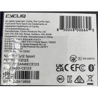 CYCLIQ CE123 FLY12 SPORT BIKE QHD CAMERA FRONT LIGHT 600 LUMENS