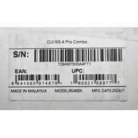 DJI RS4005 RS 4 PRO COMBO 3-AXIS GIMBAL STABILIZER CAMERAS DSLR & CINEMA CAMERA