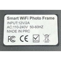 FRAMEO 15.5" BLACK SMART WIFI DIGITAL PHOTO FRAME 12V/2A 110-240V 50-60HZ