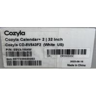 COZYLA CD-8V543F2 32 LCD TOUCHSCREEN FAMILY CALENDAR PLUS 2" WHITE