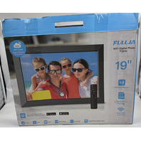 FULLJA F19 19 INCH WIFI DIGITAL PHOTO FRAME W/ MOTION SENSOR AND CLOCK