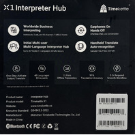 TIMEKETTLE X1 AI INTERPRETER HUB STANDALONE TRANSLATOR