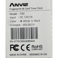 ANVIZ CX2 FINGERPRINT AND CARD BIOMETRIC TIME CLOCK FOR SMALL BUSINESS EMPLOYEES
