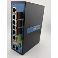 AETEK INDUSTRIAL-GRADE L2 PRO 8 PORT 12-48VDC GIGABIT POE SWITCH D62-084-30-DC