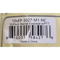 10* PROMAX EP-5027-M1-NC EARPIECES FOR MOTOROLA CLS1110 CP200 CP110 2-WAY RADIO
