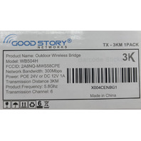 GOOD STORY NETWORKS WB504H WIRELESS BRIDGE OUTDOOR WIFI NETWORK EXPANSION KIT