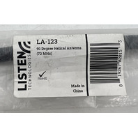 LOT OF 2 LISTEN TECHNOLOGIES LA-123 90-DEGREE HELICAL ANTENNAS 72MHZ