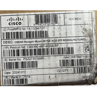 CISCO CBS350-48P-4G MANAGED 48 PORT POE GIGABIT ETHERNET SWITCH