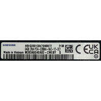 SAMSUNG M393A8G40AB2-CWEBY PC4-3200AA 64GB 2RX4 DDR4 SERVER MEMORY RAM