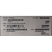 ARUBA APIN0535 AP-535 US ACCESS POINTS JZ337A WIFI 6 CERTIFIED