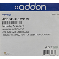 ADDON NETWORKS ADD-SC-LC-9M9SMF 9M FIBER LC/SC OPTIC OS2 9/125M DUPLEX CABLE
