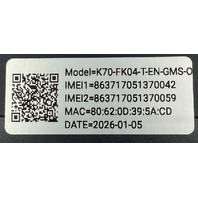 SOTEN TECHNOLOGY K70 K101H K70-FK04-T-EN-GMS-O NFC RUGGED SMART POS TERMINAL