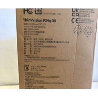 LENOVO THINKVISION P24Q-30 WLED 24 INCH LCD FLAT PANEL 2560 X 1440 IPS MONITOR