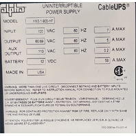 ALPHA XM3.1-905-HP BROADBAND UNINTERRUPTIBLE STANDBY POWER SUPPLY UPS