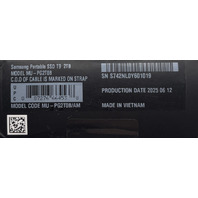 SAMSUNG MU-PG2T0B EXTERNAL 2TB T9 USB-C 3.2 PORTABLE SOLID STATE DRIVE SSD