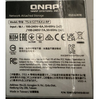 QNAPTS-H1277AXU-RP 52400-QI1410-00-HF 12-BAY NETWORK ATTACHED STORAGE ENCLOSURE