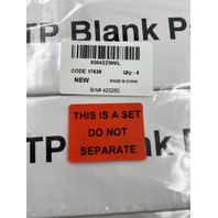 4 PACK EVEREST 24-PORT BLANK PATCH PANEL 19" 1U RACK MOUNT KEYSTONE