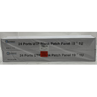 4 PACK EVEREST 24-PORT BLANK PATCH PANEL 19" 1U RACK MOUNT KEYSTONE