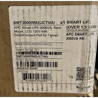 APC SMT3000RM2UC TWU RACKMOUNT 2U 120V LINE INTERACTIVE 3KVA SMART-UPS