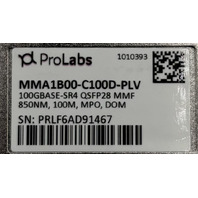 PROLABS MMA1B00-C100D-PLV 100G QSFP28 SR4 MMF MPO FIBER TRANSCEIVER MODULE