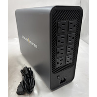 GOLDENMATE UPS 1000VA PRO BACKUP BATTERY WITH LIFEPO4 BATTERY 8 PORT GREY