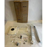 BEELTA BSF302A WHITE ALUMINUM KIOSK FLOOR STAND FOR 10.2 INCH IPAD TABLETS