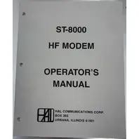 HAL COMMUNICATIONS ST8000 HF MODEM DEMODULATOR HIGH-FREQUENCY RADIO DATA SYSTEMS