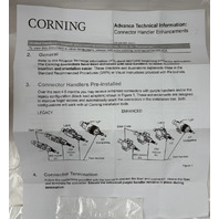 LOT OF 25 CORNING 95-200-99LC OS2 SM PRETIUM UNICAM FIBER OPTIC CABLE CONNECTORS