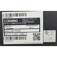 CORNING SPH-01P BLACK WALL MOUNTABLE SINGLE PANEL FIBER OPTIC HOUSING