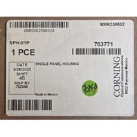 CORNING SPH-01P BLACK WALL MOUNTABLE SINGLE PANEL FIBER OPTIC HOUSING