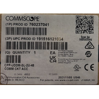 COMMSCOPE 760237041 CPP-UDDM-SL-2U-48 UNSHIELDED DISTRIBUTION PANEL 48 PORT