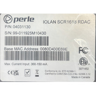 PERLE 04031130 IOLAN SCR1618 RDAC SECURE CONSOLE COMPUTER SERVER