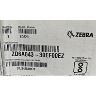 ZEBRA ZD621 THERMAL LABEL PRINTER ZD6A043-30EF00EZ