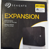 SEAGATE 3JSAP7-500 BLACK EXPANSION 22TB USB 3.0 EXTERNAL HARD DRIVE HDD