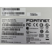 FORTINET FG-30E-3G4G-GBL P24363-02-01 FORTIGATE WIRELESS NETWORK SECURITY