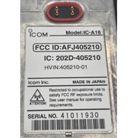 ICOM IC-A16 HANDHELD VHF AVIATION AIRBAND RADIO TRANSCEIVER WITH BATTERY