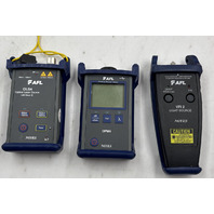 AFL FIBER OPTIC FIELD TOOL KIT OLS4 WITH OPM4 2* CLETOP & VFI FAULT IDENTIFIER